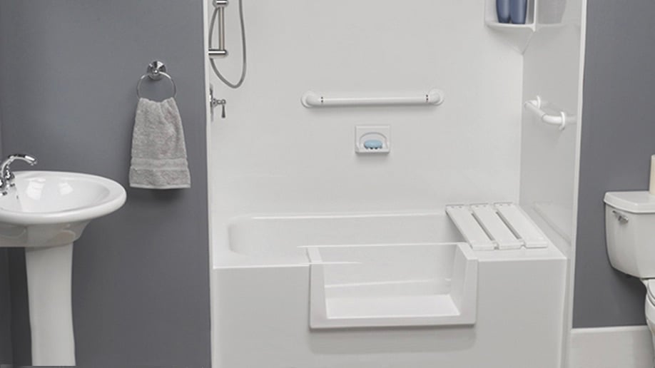 Step Thru Insert Aging In Place San Diego, CA Bathoom Remodeling