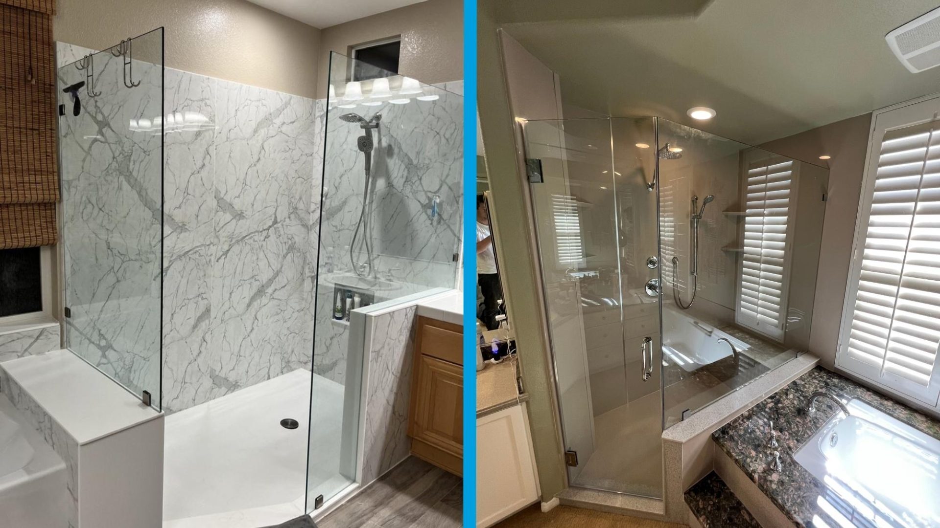 Uniquely Shaped Showers Shugarmans Bath San Diego, CA Uniquely Shaped Showers Shugarmans Bath San Diego, CA