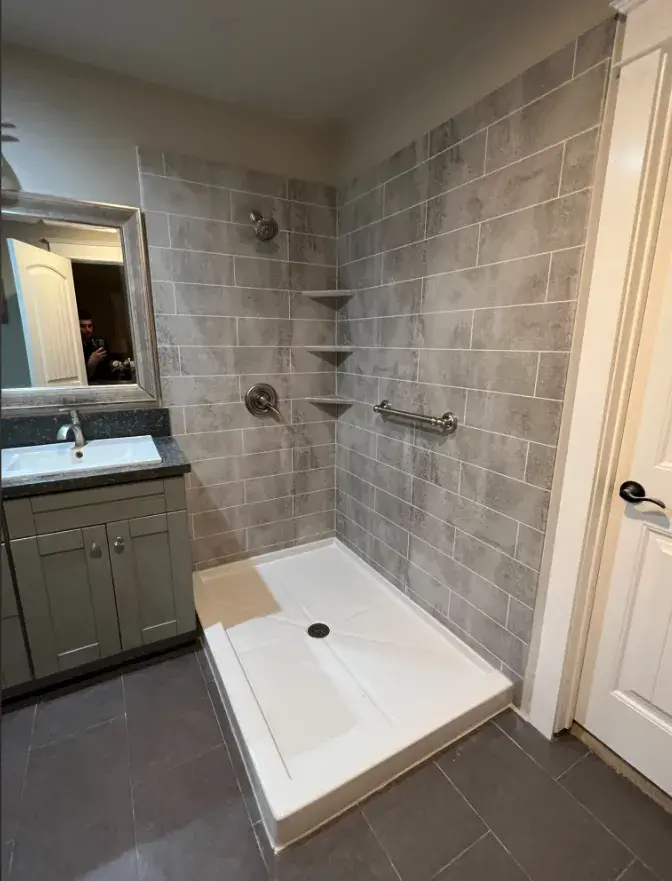 Custom Double Threhold Shower